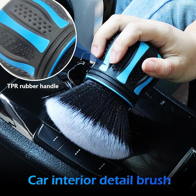 Car Detailing Brush, Ultra Soft Tire Shine Brush - Image 6