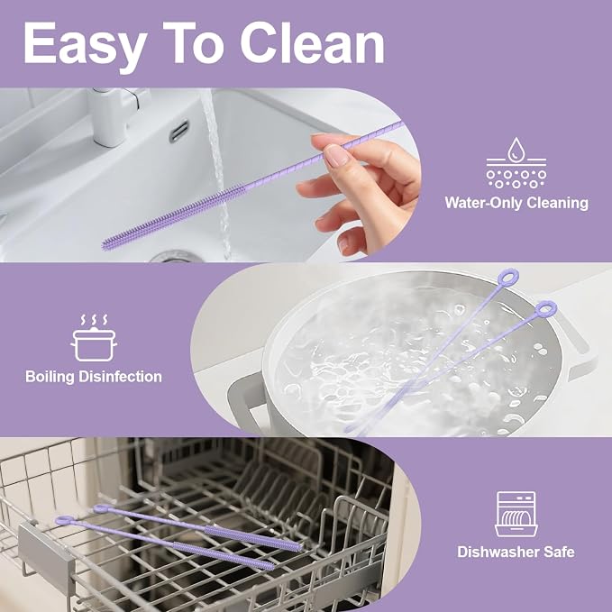 YOTIME Silicone Straw Cleaner Brush - Image 6