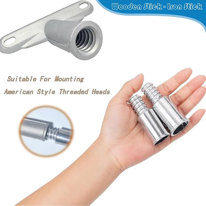 Broom Handle Bracket, 5mm Thickness Deck Brush Accessories, Aluminum One-Piece - Image 2