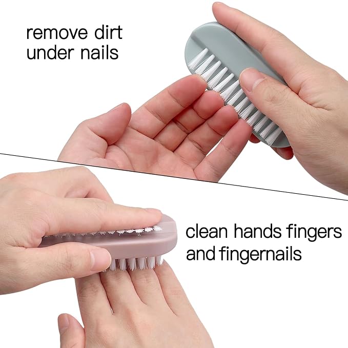 Nail Brush for Cleaning Fingernails Two Sided Hand Fingernail Scrub Brush Soft - Image 3