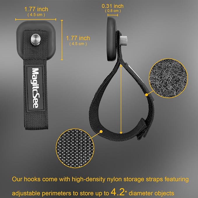 Updated 4 Pack Heavy Duty Magnetic Hook Straps - Image 3