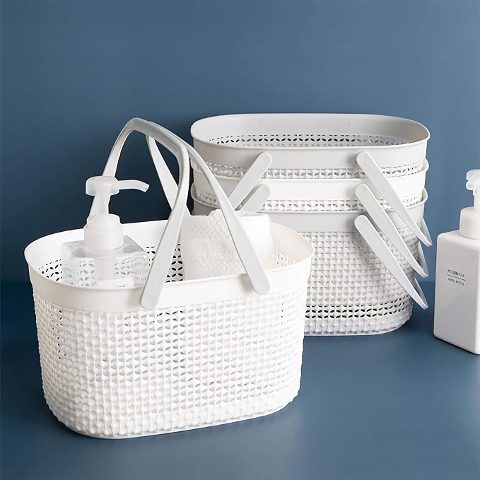 rejomiik Portable Shower Caddy Basket, Plastic Organizer Storage Tote - Image 7