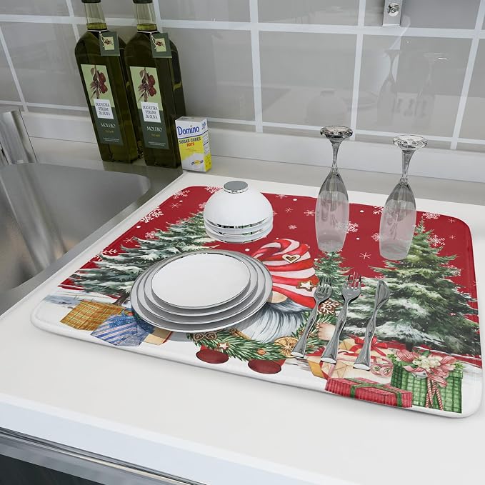 Christmas Gnome Dish Drying Mats - Image 6