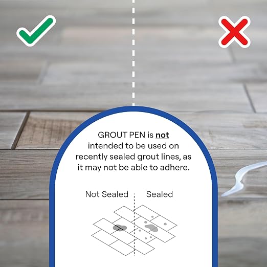 Grout Pen White Tile Grout Paint: Waterproof Grout Paint Pen, Narrow 5mm Tip - Image 5