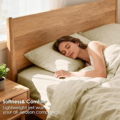 Breathable Cooling Full Sheet Set - Hotel Luxury 4 Piece Deep Pocket Sheets for Full Size Bed, Fits 16" Mattress, Easy Care Wrinkle Free Bedding Sheet and Pillowcase Set, Beige
