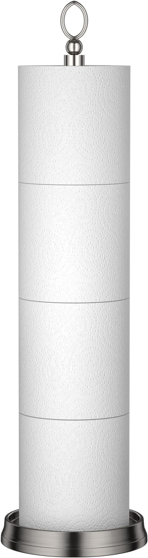Heavy Weighted Toilet Paper Holder Free Standing Toilet Paper Storage，Spare by ROLABAM