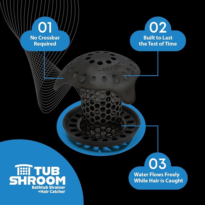 TubShroom Ultra Stainless Steel Drain Protector, Hair Catcher Strainer - Image 7