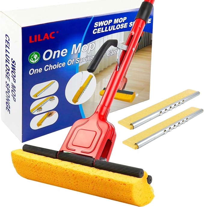 Cellulose Sponge Pop Up Sponge Mop by LILAC