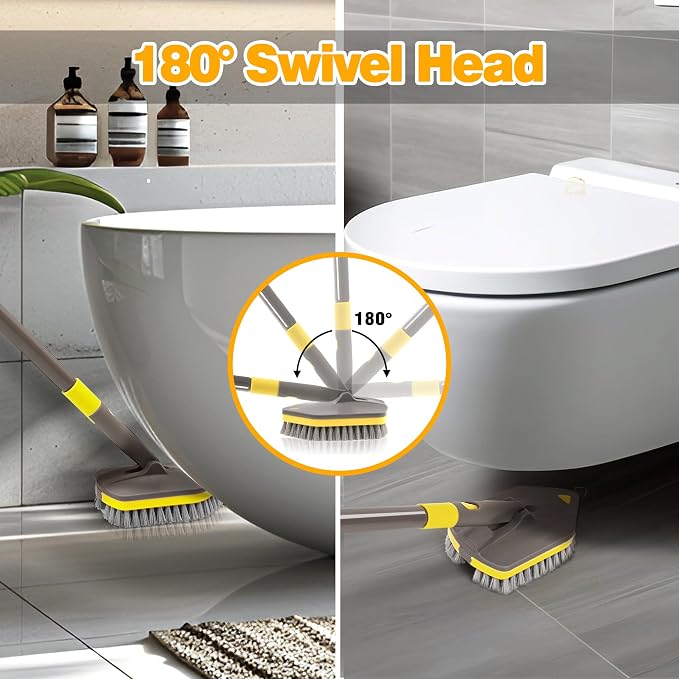 NEWE Shower Cleaner Brush, Tub Tile Scrubber - Image 4