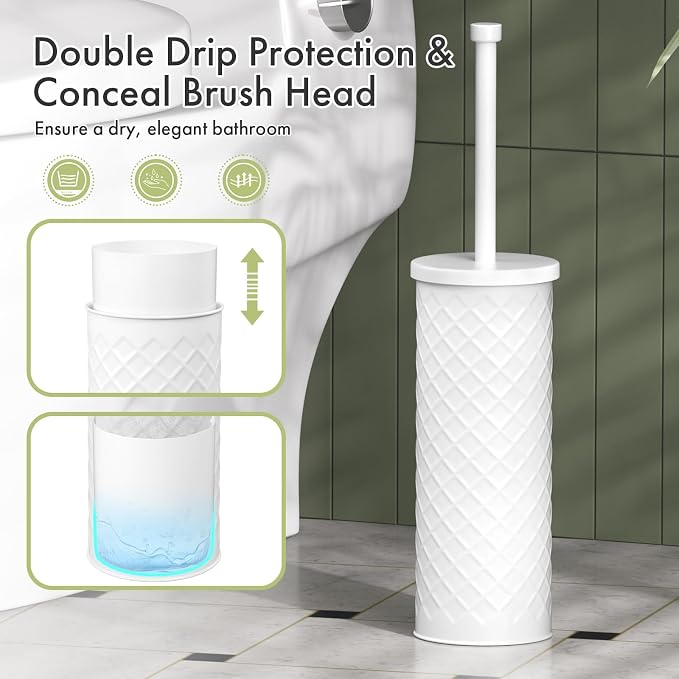 Toilet Bowl Brush and Holder Set 2 Pack - Image 6
