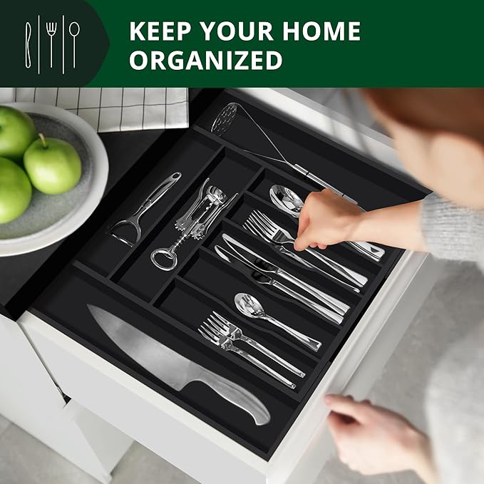 ROYAL CRAFT WOOD Luxury Bamboo Kitchen Drawer Organizer - Image 4