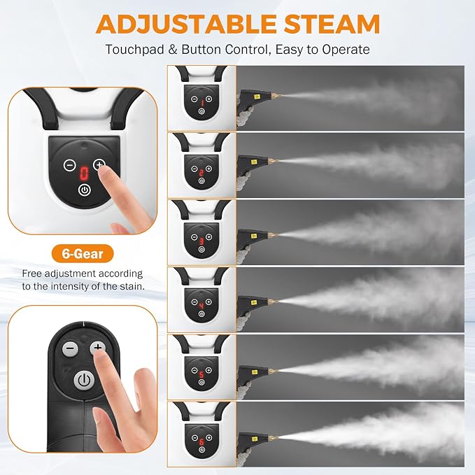 BEAMNOVA Steam Cleaner for Car Detailing 1.2L Water Container Handheld Steamer - Image 7