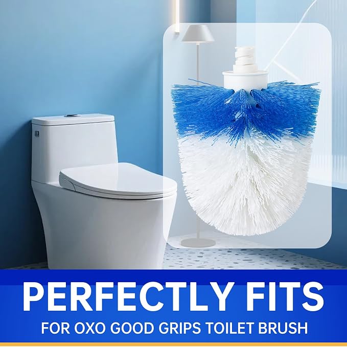 2 Pack Toilet Brush Replacement Head Compatible - Image 3