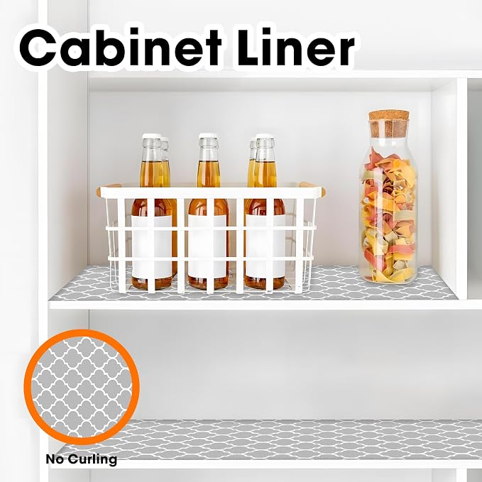 Drawer and Shelf Liner for Kitchen Cabinets Non-Adhesive Cabinet Liners for - Image 8