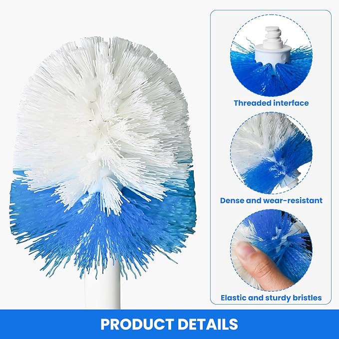Toilet Brush Refills for OXO Toilet Brush Only, 4 Pack Toilet Brush Replacement - Image 5