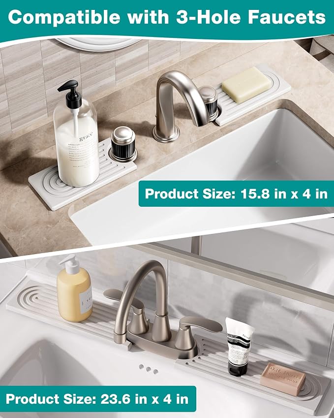 Stone Faucet Mat for Kitchen Sink, Diatomite Sink Protectors - Image 7
