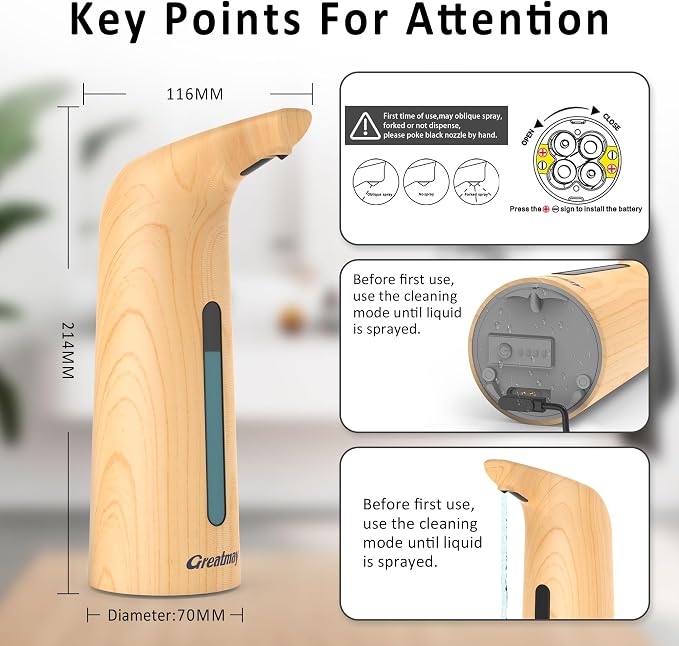 Convenient Automatic Soap Dispenser, 4 Adjustable Levels Touchless Hand - Image 3