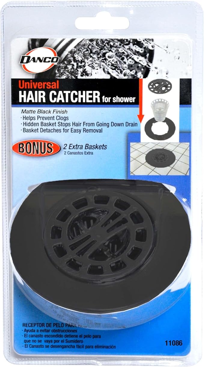 Danco 11086 Shower Drain Cover, Matte Black - Image 6