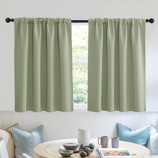 RYB HOME Bedroom Curtains Short by RYBHOME