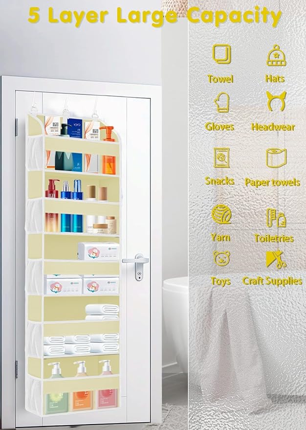 1 Pack Over The Door Storage Organizer - Image 6