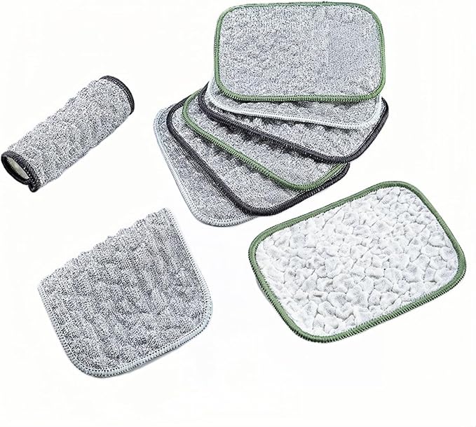 10Pack Scrubber Sponge for Dishes, Pans & Grease by FANBODTA