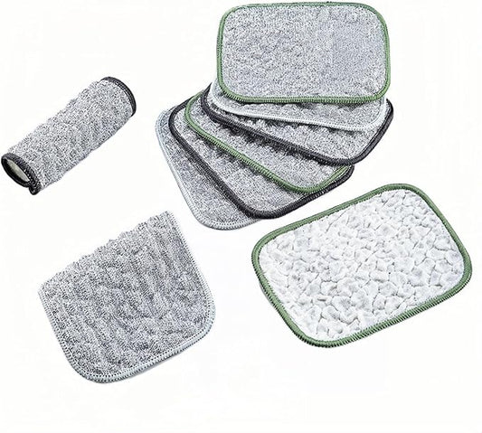 10Pack Scrubber Sponge for Dishes, Pans & Grease by FANBODTA