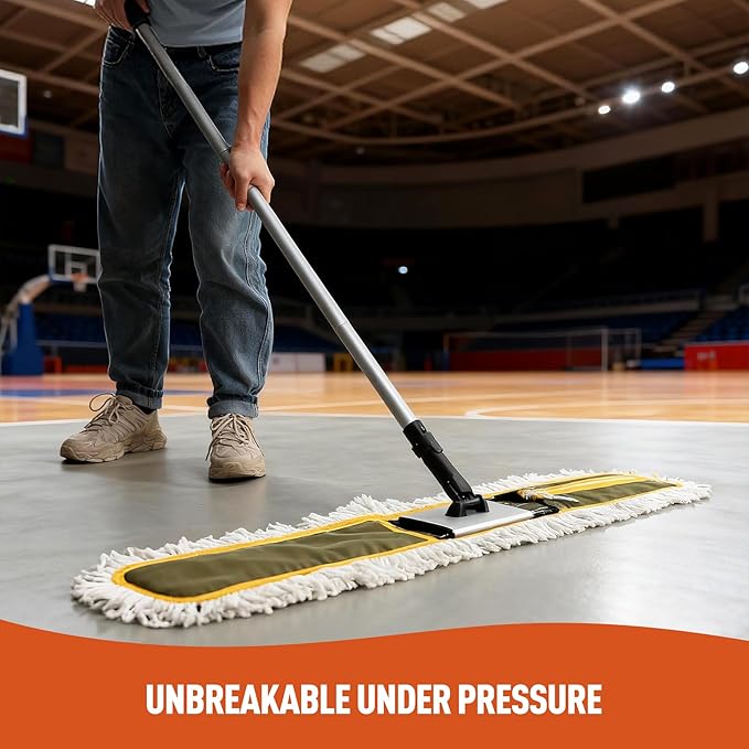 36" Commercial Dust Mops for Floor Cleaning Heavy Duty Floor Duster Mop - Image 2
