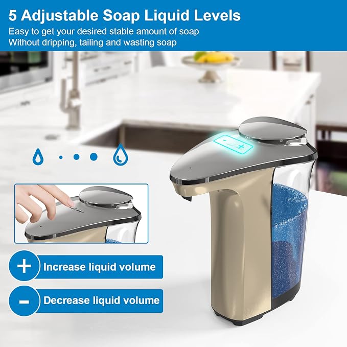 Automatic Soap Dispenser, Touchless Dish soap Dispenser 17oz/500ml - Image 4