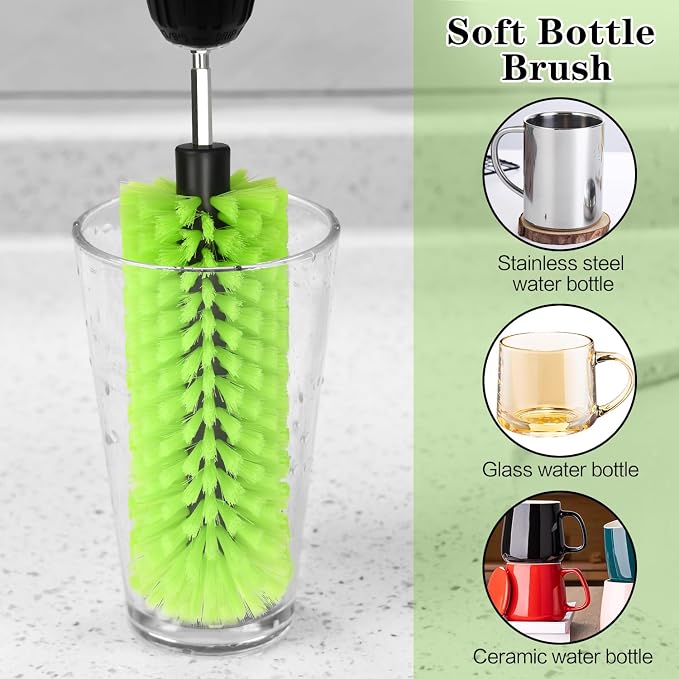 Drill Brush for Car Wheel and Bottle, Highly Dense and Durable Car Cleaning - Image 8