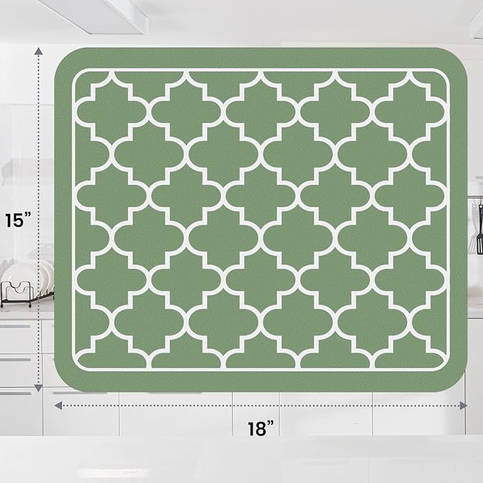 WISELIFE Dish Drying Mat Super Absorbent Drying Mat Large Dish Drying Mats - Image 3