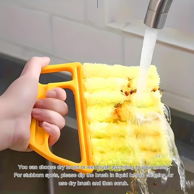 2 PCS Blind Cleaner Duster Tool, 7 Finger Handheld Duster Window Shutters - Image 6