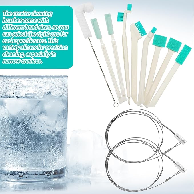 10 Pcs Ice Machine Cleaning Brush Kit, Ice Maker Cleaner Tools Set-2 Extra Long - Image 7