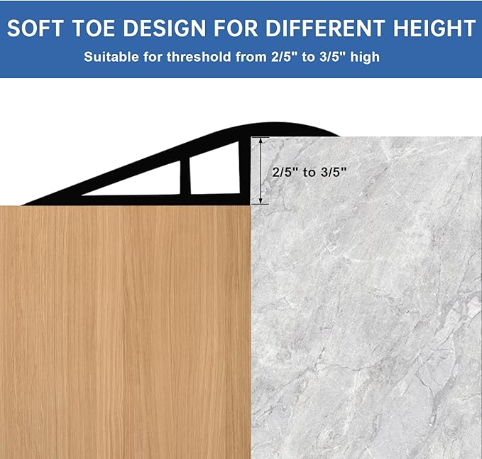 Vinyl Door Threshold Flooring Transition Strip Self Adhesive Carpet Edging Strip - Image 5