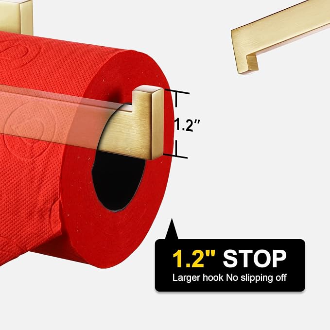KOKOSIRI Gold Toilet Paper Holder Toilet Roll Holder - Image 3