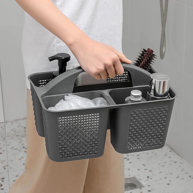 UUJOLY Plastic Portable Shower Caddy Bucket, Cleaning Shower Basket - Image 3