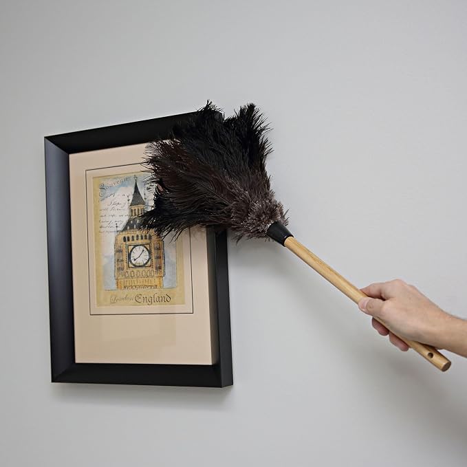 Boardwalk BWK20BK 10 in. Handle Professional Ostrich Feather Duster - Image 5
