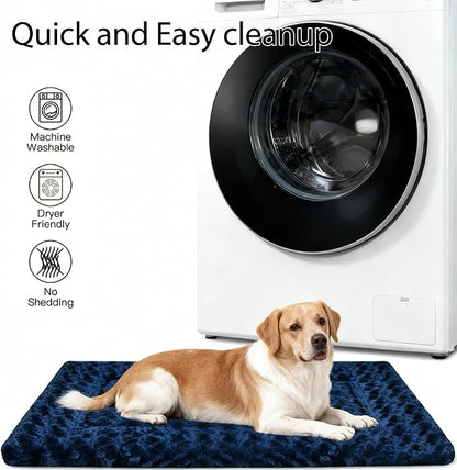 Dog Bed Mat - Dog Crate Pad - Reversible Dog Mat for Pet Comfort - Soft Bed Pads with Dual-Sided Design for All Seasons - Durable, Machine Washable Mat for Crates, Travel, and Home