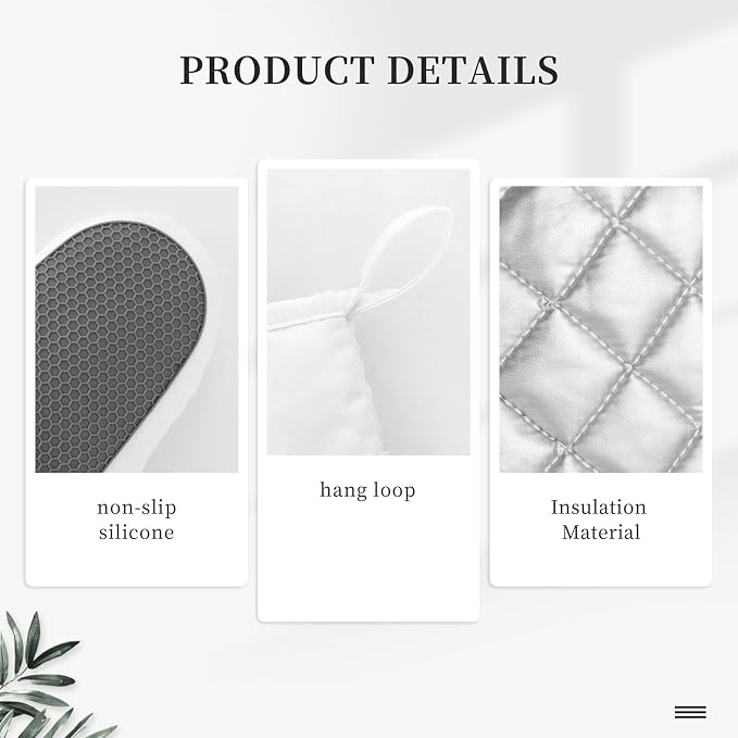 Oven Mitts and Pot Holders Botanical Flower Butterfly Silicone Kitchen - Image 5