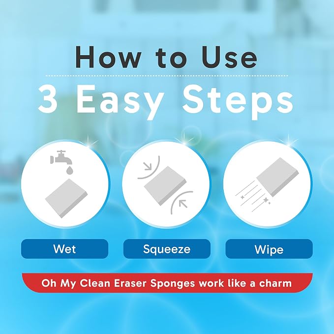 Extra Large Eraser Sponge – Extra Thick, Long Lasting Magic Melamine Cleaning - Image 7