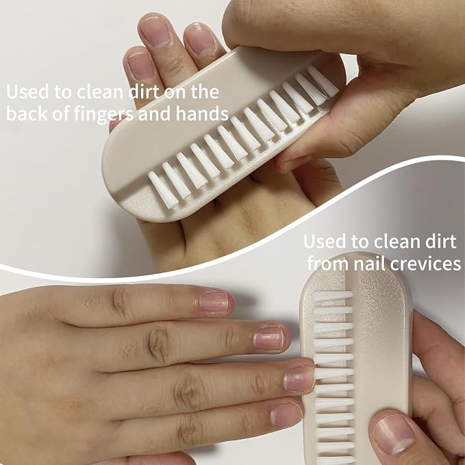 Nail Brush for Cleaning Fingernails 2 Sided Hand Fingernail Scrub Brush - Image 5