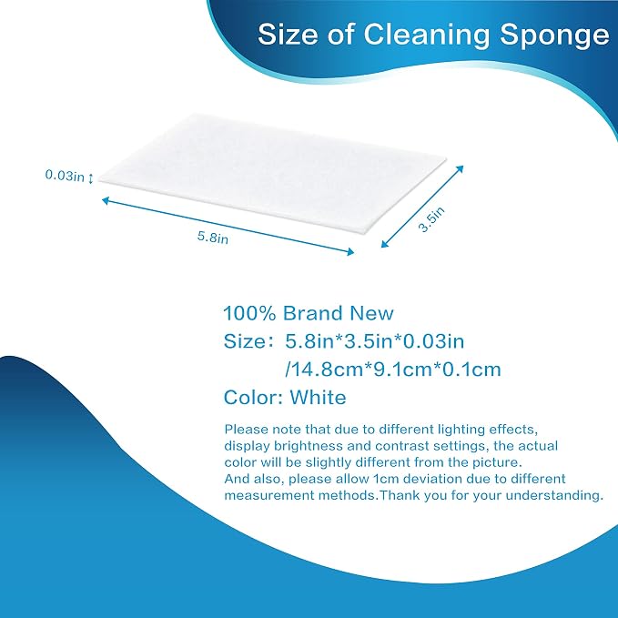 50PCS Magic Cleaning Sponge Eraser Sheets, Reusable Thin Nano Cleaner Pads - Image 5