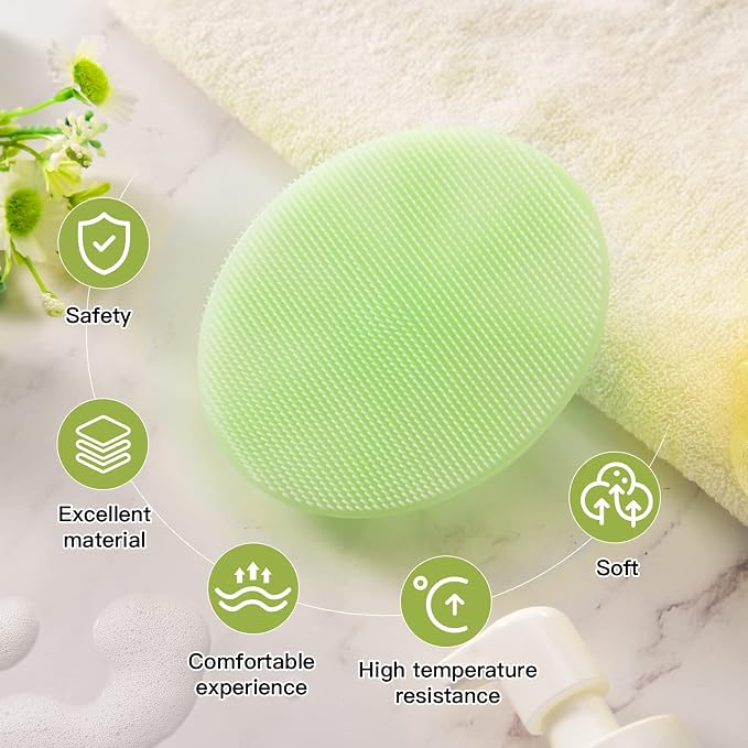 INNERNEED Food-Grade Soft Silicone Body Cleansing Brush Shower Scrubber - Image 6