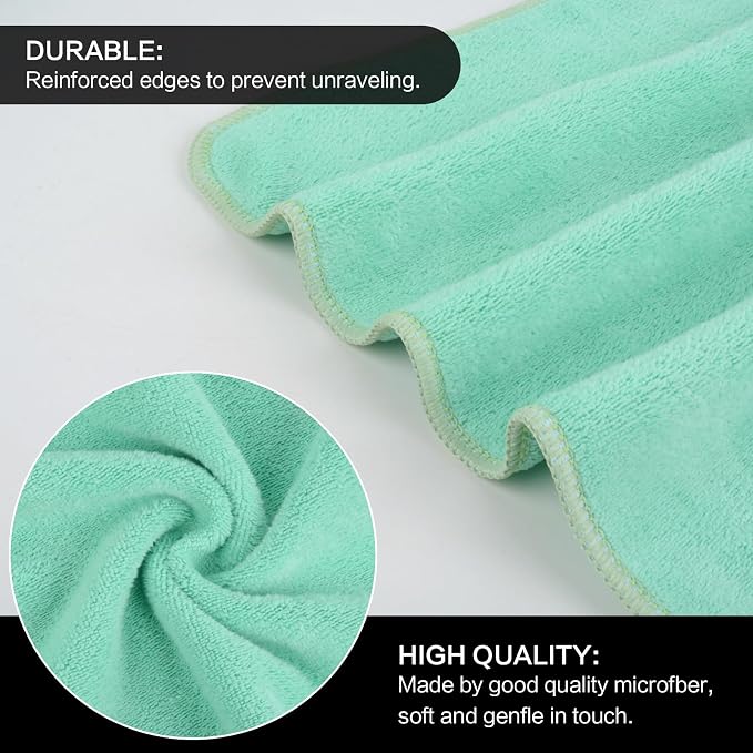 SINLAND Microfiber Facial Cloths Fast Drying Washcloth 12inch x 12inch - Image 3