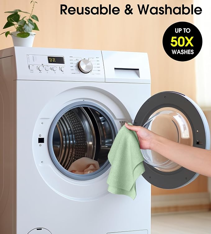 KitchLife Microfiber Cleaning Cloth Roll, 100 Pack - Image 7
