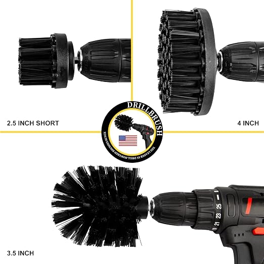 Drill Brush Attachment Kit, 4-Piece Cleaning Kit - Image 3