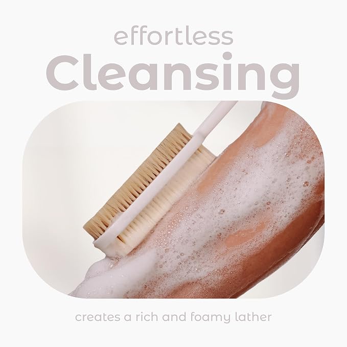 MainBasics Back Scrubber for Shower – Long Handle Dual-Sided Brush for Body - Image 4