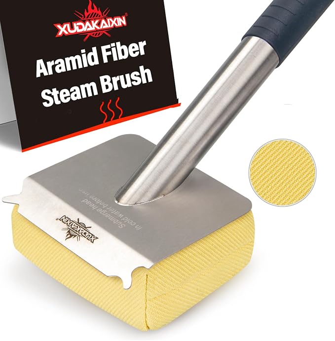 Grill Brush Bristle Free, BBQ Replaceable Scraper Cleaning Head, Safe Grill by XUDAKAIXIN