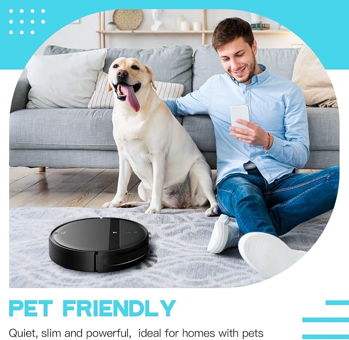 Robot Vacuum and Mop Combo, App/Alexa Control, Smart Robot Vacuum Cleaner - Image 5