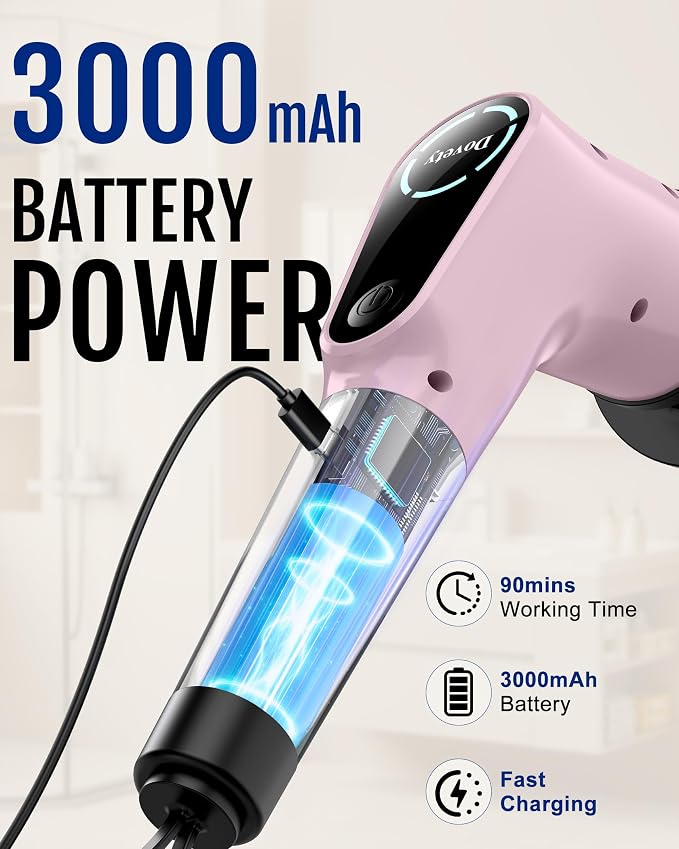 Dovety Electric Spin Scrubber, Cordless Cleaning Brush, Shower Scrubber - Image 6