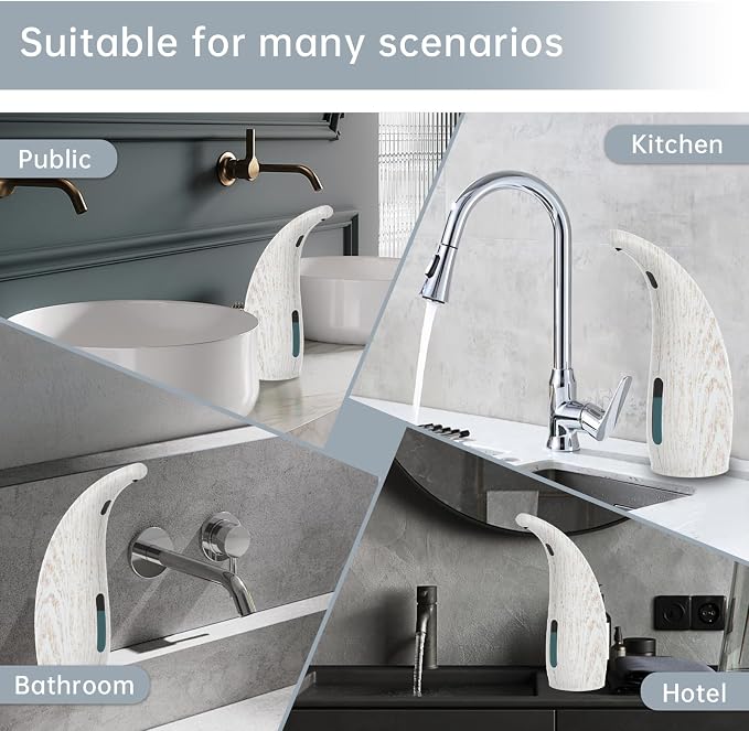 Automatic Liquid Soap Dispenser，300ML Touchless 4 Gear Adjustable, Countertop - Image 5